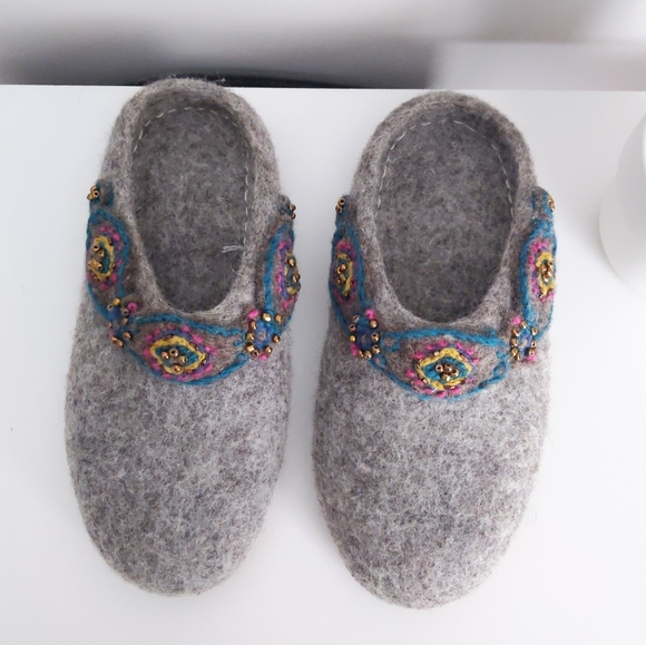 🆕🌿SUNDANCE BOHO WOOL SLIPPERS🌿 - Picture 3 of 8